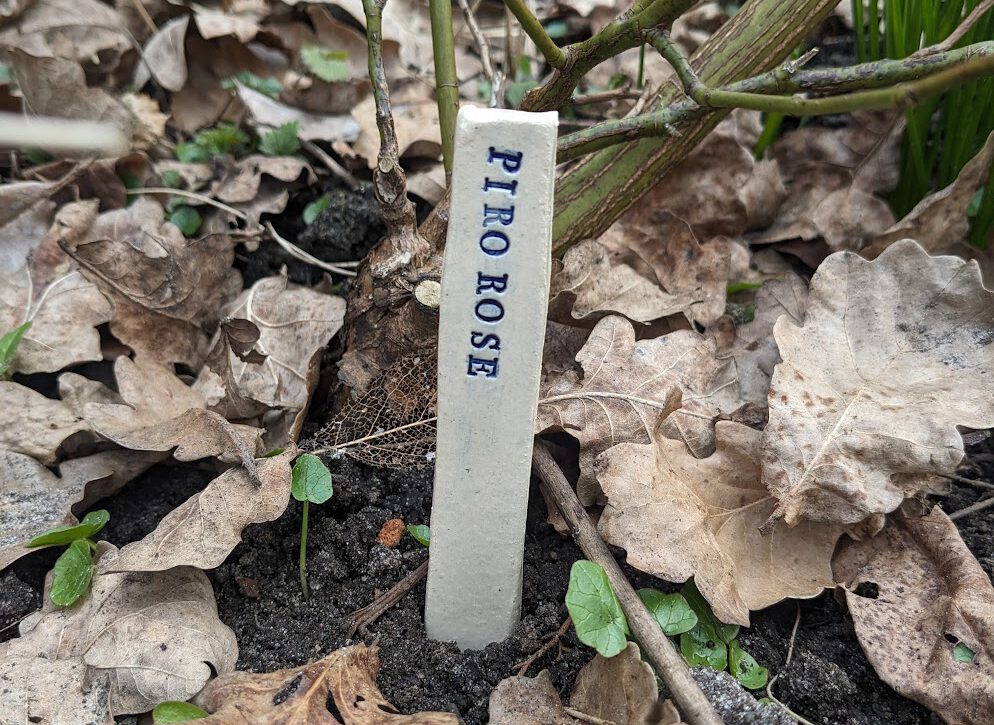 Pflanzschilder aus Keramik